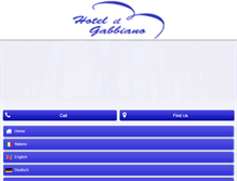 Tablet Screenshot of hotelilgabbiano.com